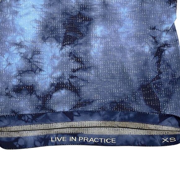 Lululemon Men’s Metal Vent Tech Long Sleeve Shirt Marble Dye Blue Nile XS - Picture 9 of 10